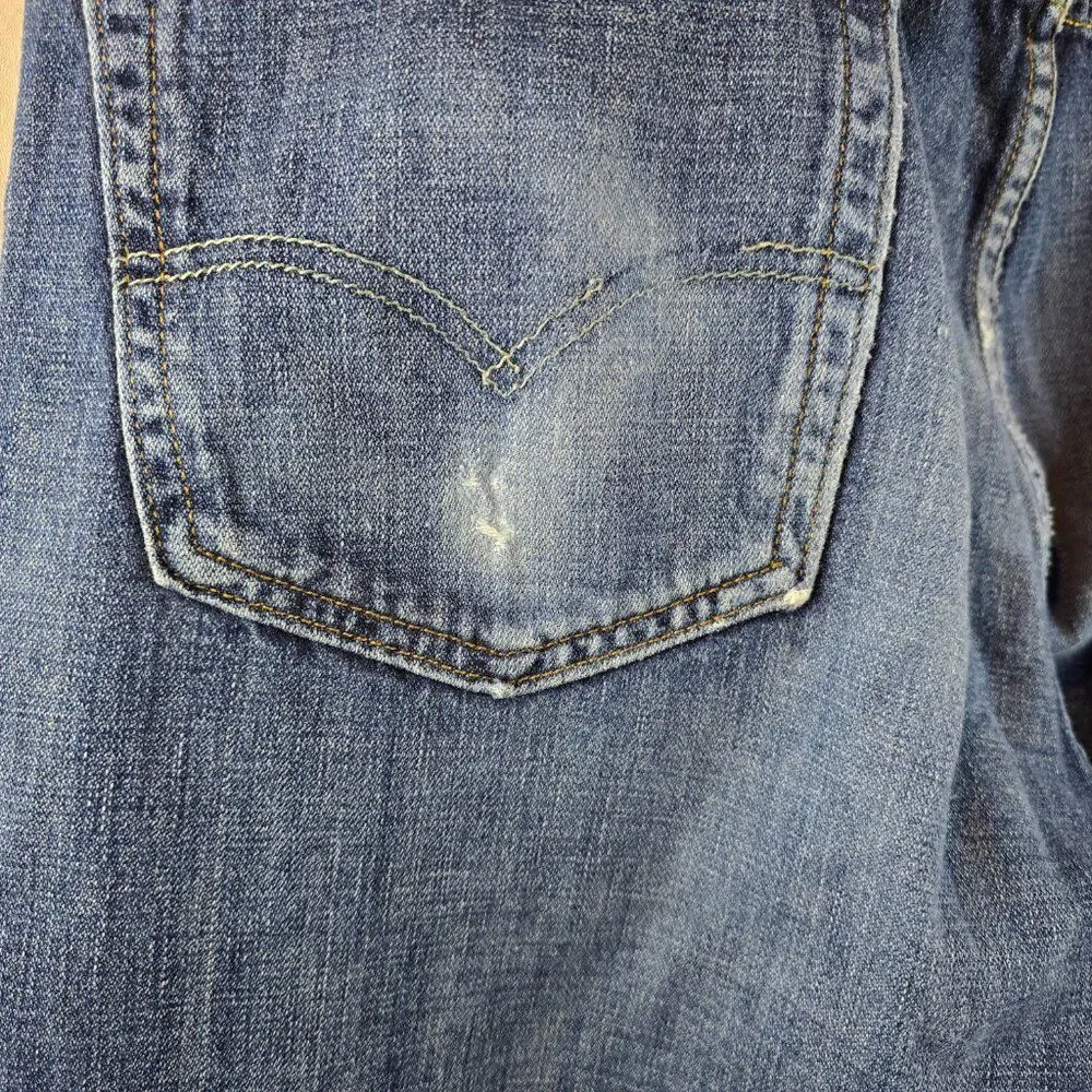 Levi's 569 Jeans Mens 38x30 Blue Dark Wash Denim  Loose Straight Baggy Skater